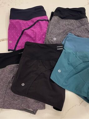 Five pairs of Lululemon shorts - 8